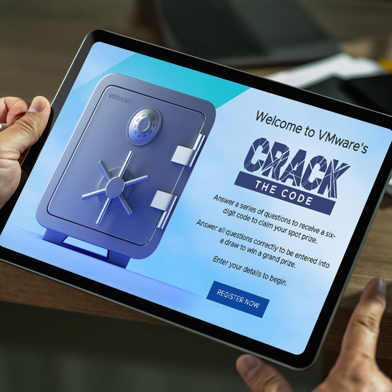 An iPad with Crack the Code on it